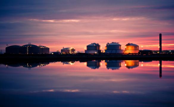 Grain LNG at night